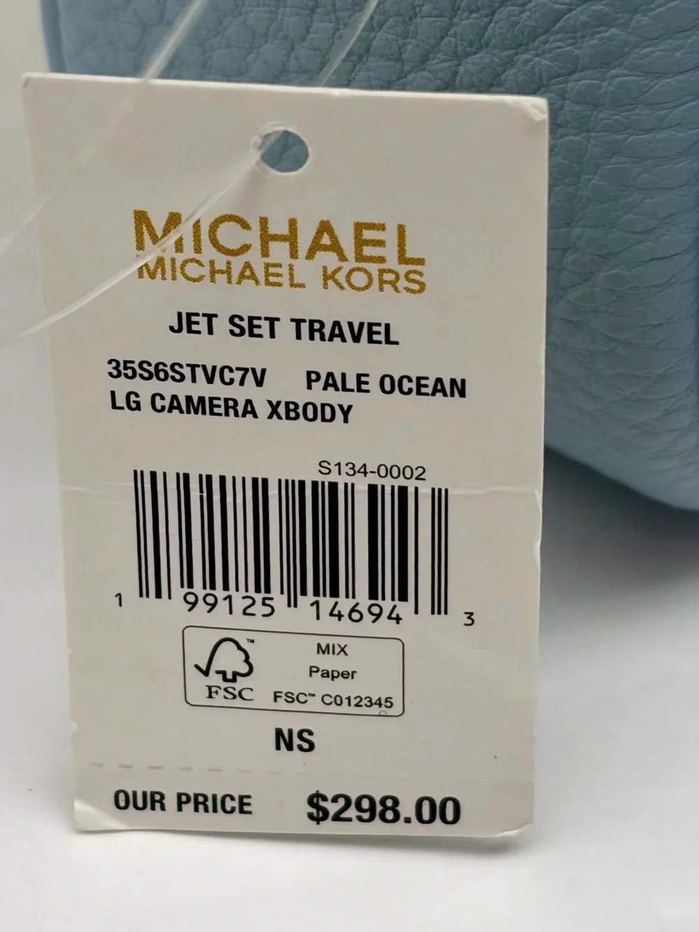 Michael Kors Jet Set Travel Large Logo Debossed Camera Crossbody Bag